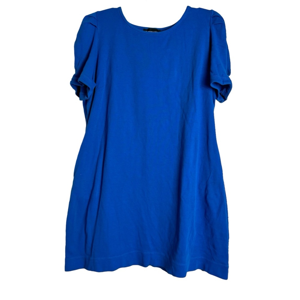 New York & Co. Royal Blue Casual Cotton Dress with Pockets